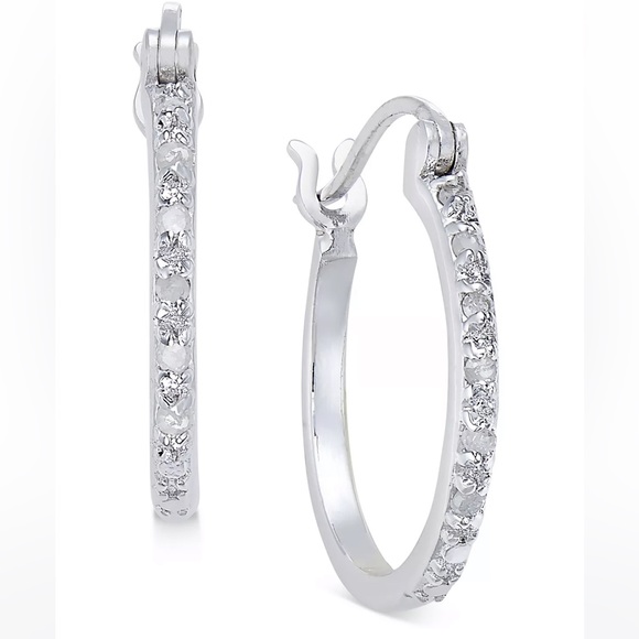 Hoop Earrings in Sterling Silver - Picture 3 of 4